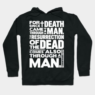 1 Corinthians 15:21 Resurrection Hoodie